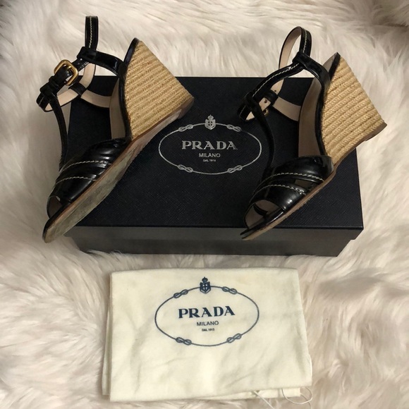 🌺Prada shoes size 38 1/2 Calzature Donna Vernice - Picture 4 of 10